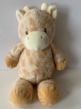 KellyToy Giraffe Stuffed Animal Baby Rattle – Plush Toy 13"
